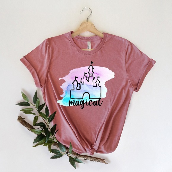 Magical Shirt, Disney Castle Shirt, Disney Custom Shirt,Disney Shirt, Disneyland - Picture 1 of 2